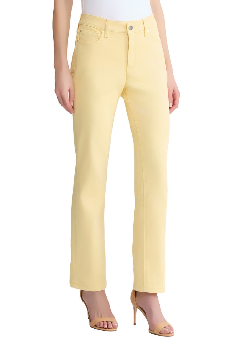 Jones New York Lexington Straight Leg Pants, Alternate, color, Cornsilk