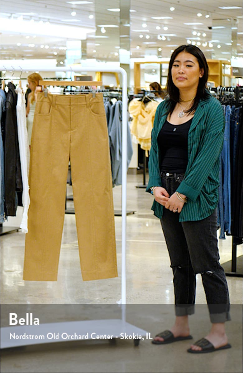 Seam Front Stretch Cotton Trousers, sales video thumbnail