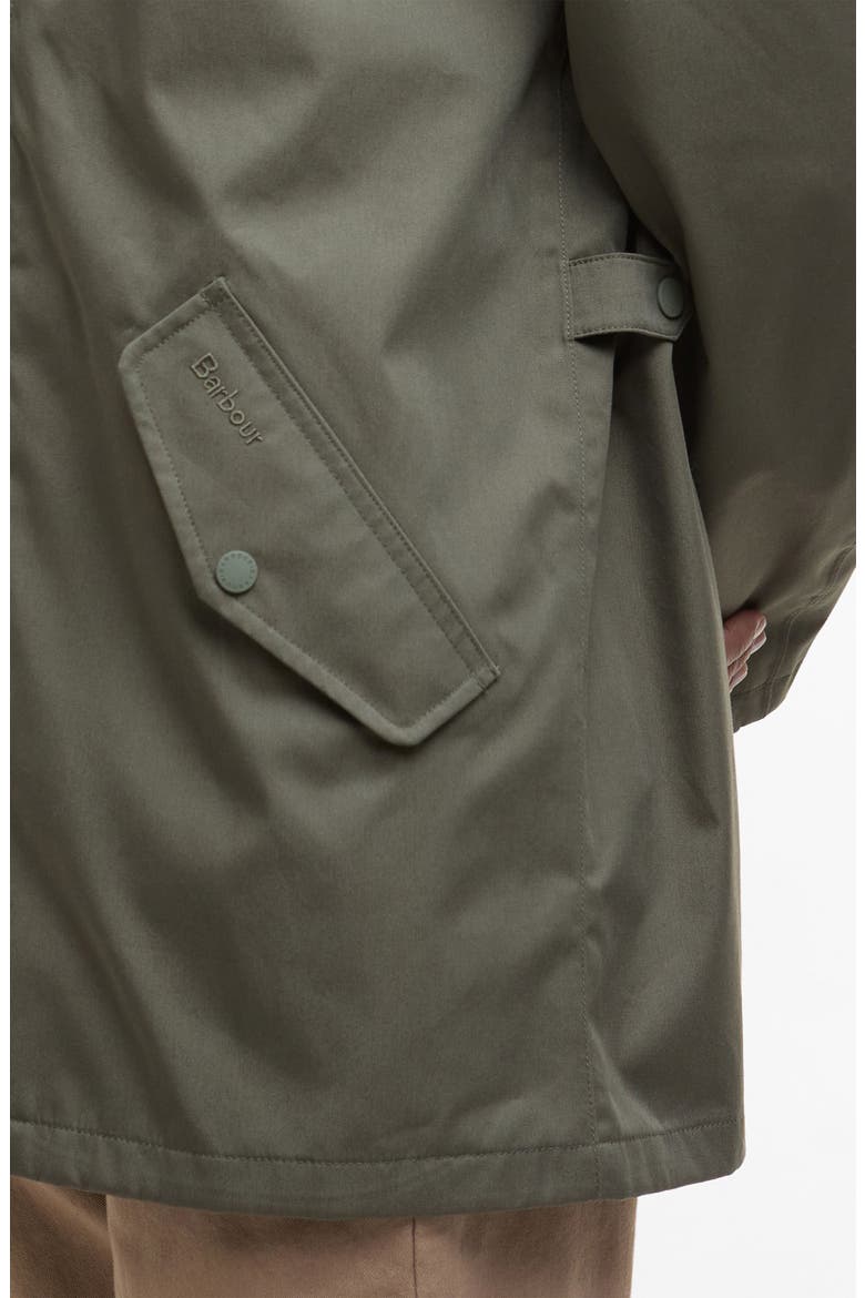 Chelsea Waterproof Twill Jacket, Alternate, color, UNIFORM GREEN/BLEACH
