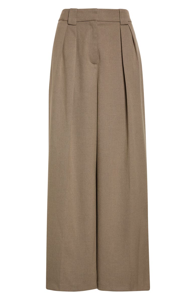 Reiss Poppie Pleat Front Wide Leg Pants, Alternate, color, Neutral
