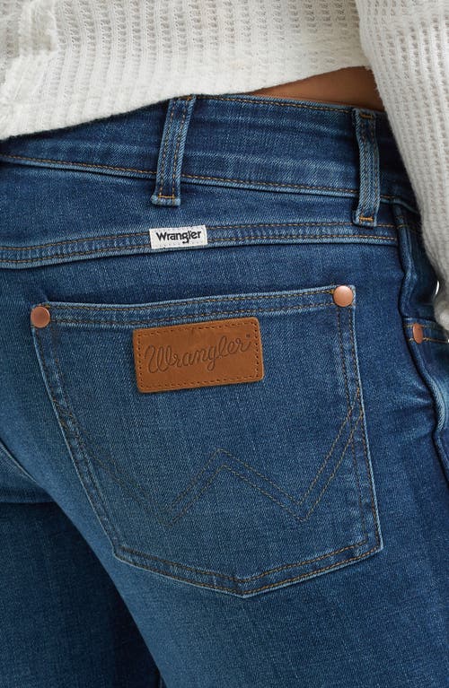 Wrangler Low Rise Bootcut Jeans In Blue