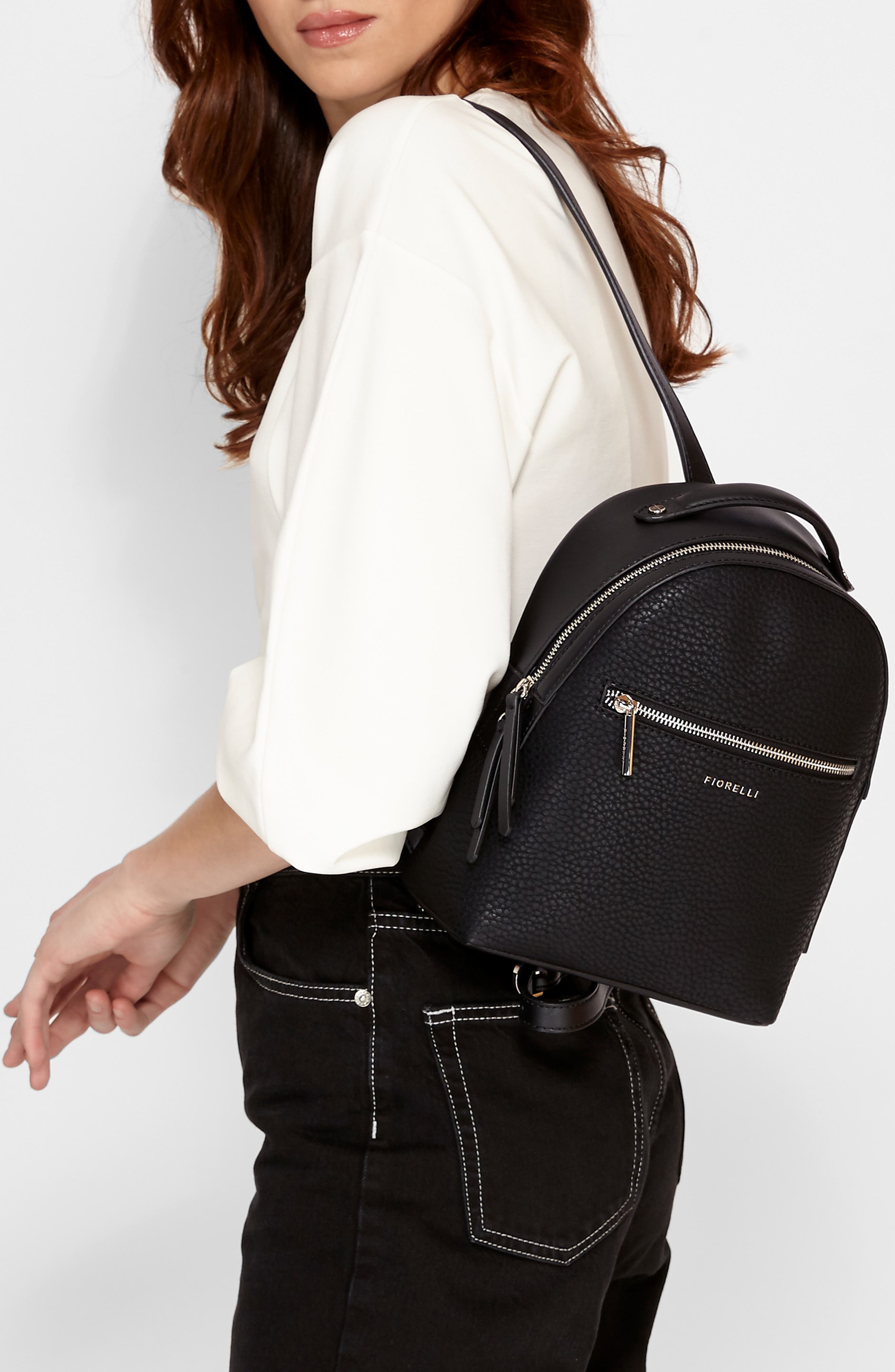FIORELLI Small Anouk Faux Leather Backpack, Alternate, color, 