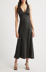 Lulus Julia Polka Dot Slipdress