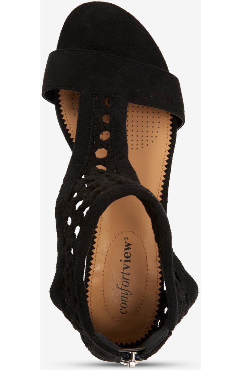 Comfortview The Harper Sandal, Alternate, color, Black