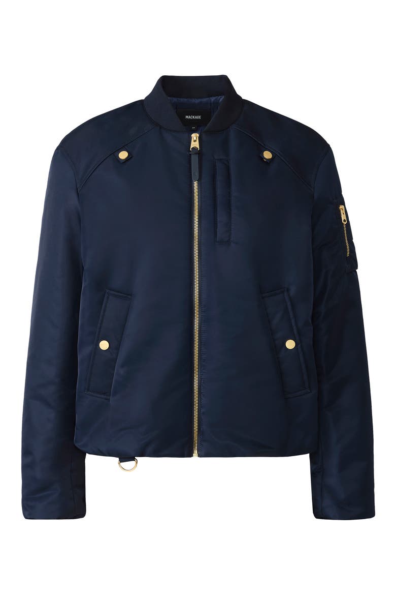 Avana Bomber Jacket, Alternate, color, MARINE BLUE