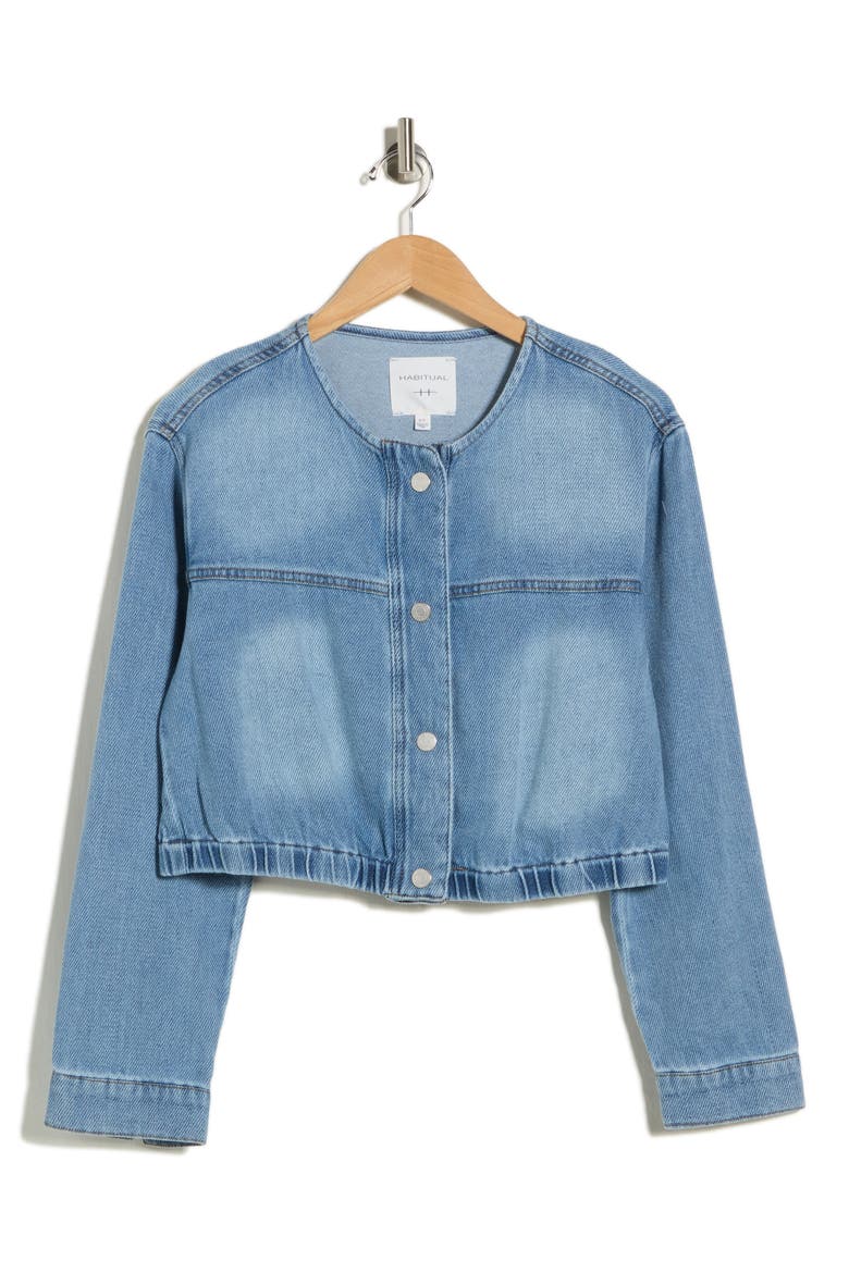 Cropped Denim Jacket, Alternate, color, ADRIFT