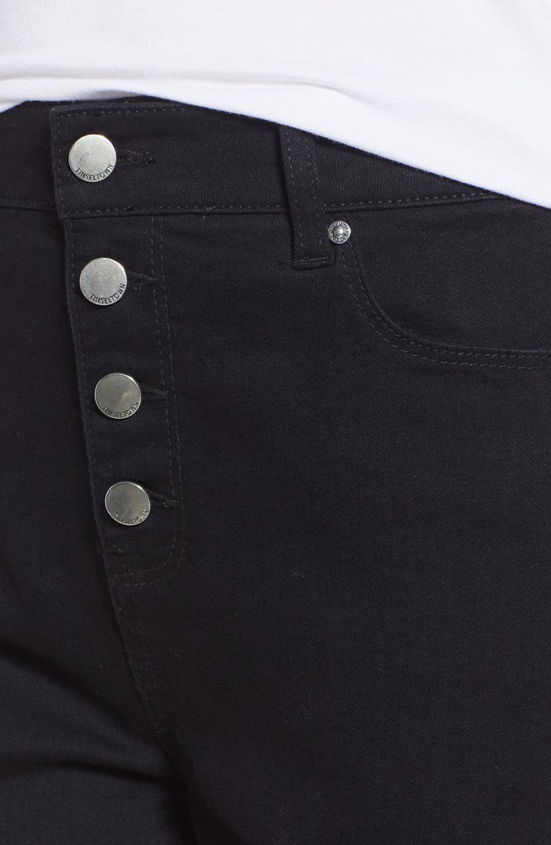 Tinsel Ripped High Waist Ankle Jeggings, Alternate, color,