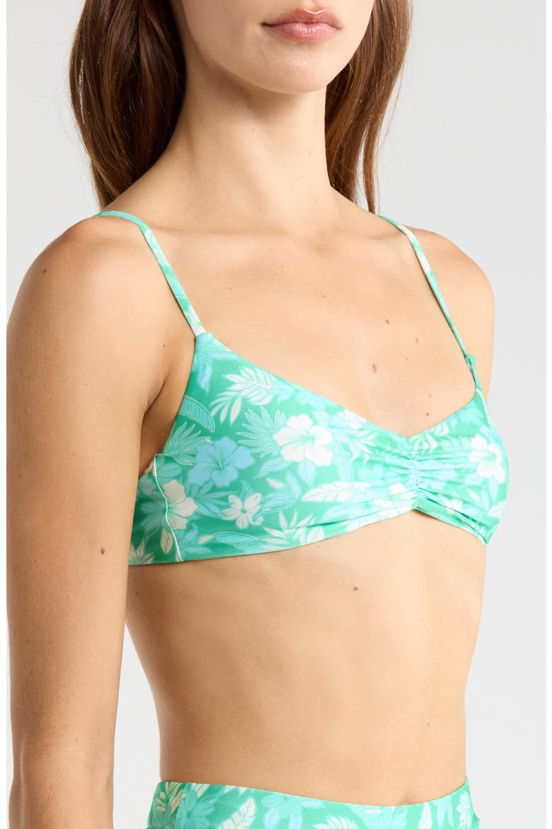 Gathered Crop Bikini Top, Alternate, color, BAREFOOT BREEZE