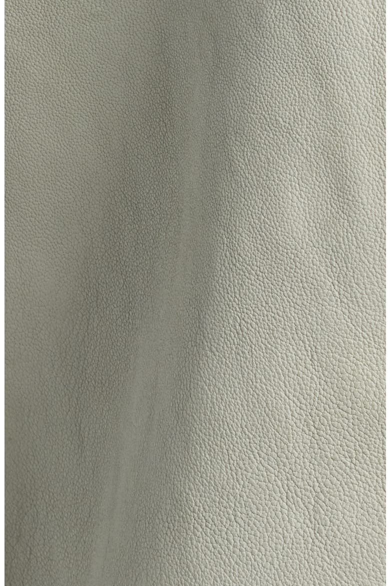 Reo Heart Detail Leather Moto Jacket, Alternate, color, OFFWHITE/ GREY