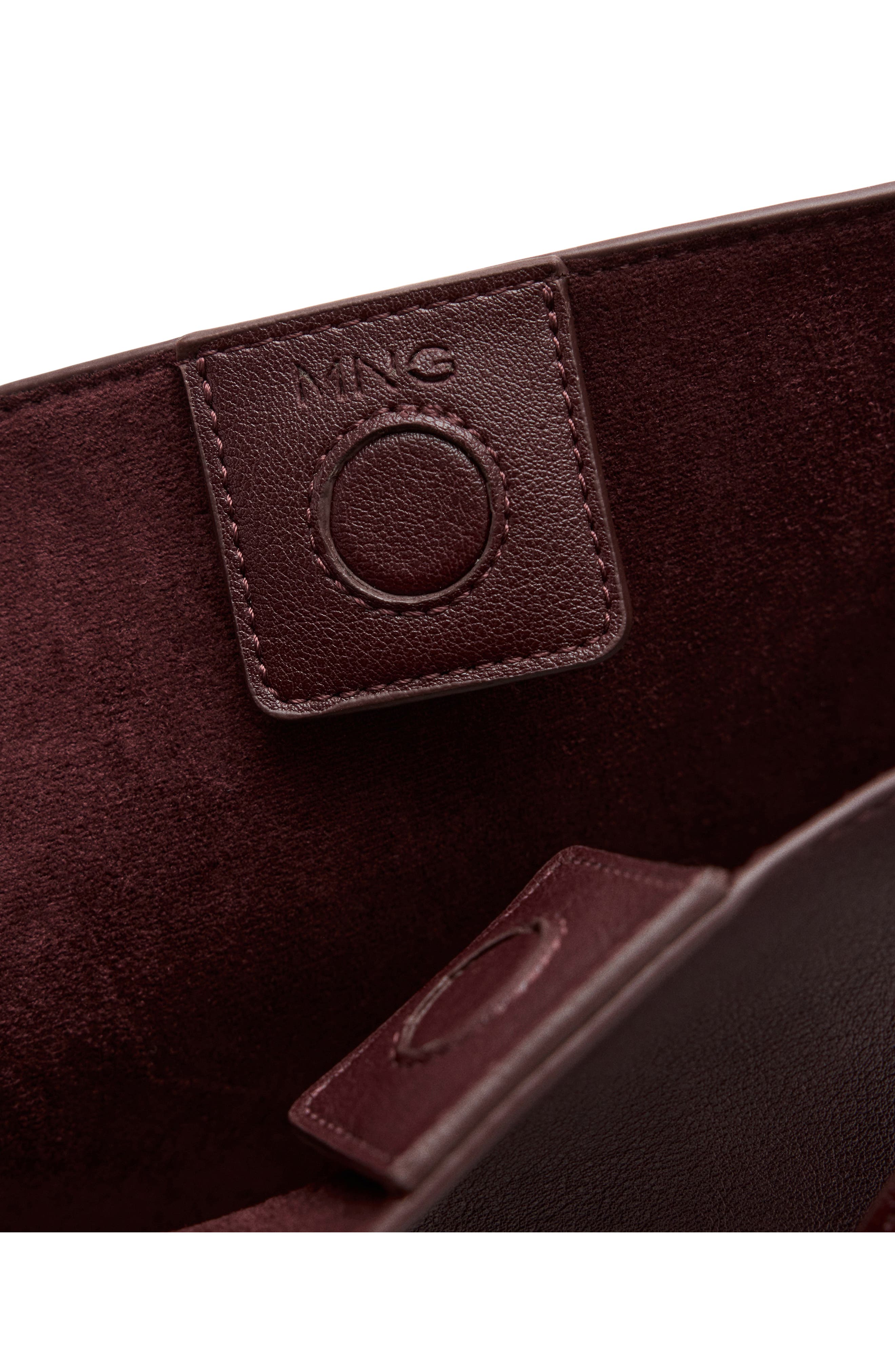 Dalma Faux Leather Sack Bag, Alternate, color, BURGUNDY