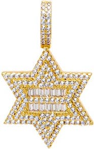 BY ADINA EDEN CZ Pave Star Of David Pendant Charm