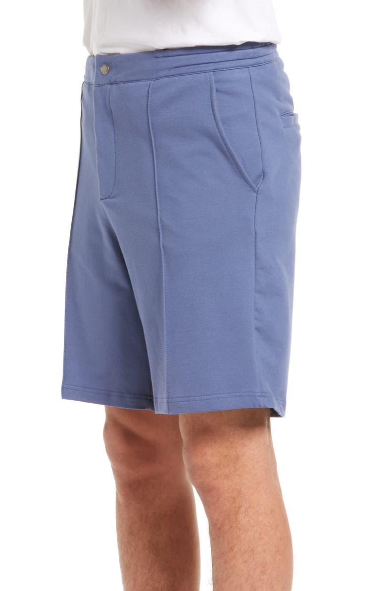 Stone Rose French Terry Shorts, Alternate, color, Blue