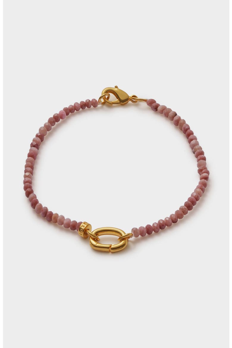 Rhodochrosite Bracelet, Main, color, Gold