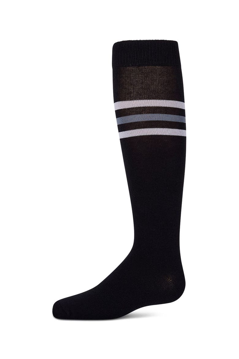 Triple-Stripe  Varsity Knee High Sock, Main, color, Navy