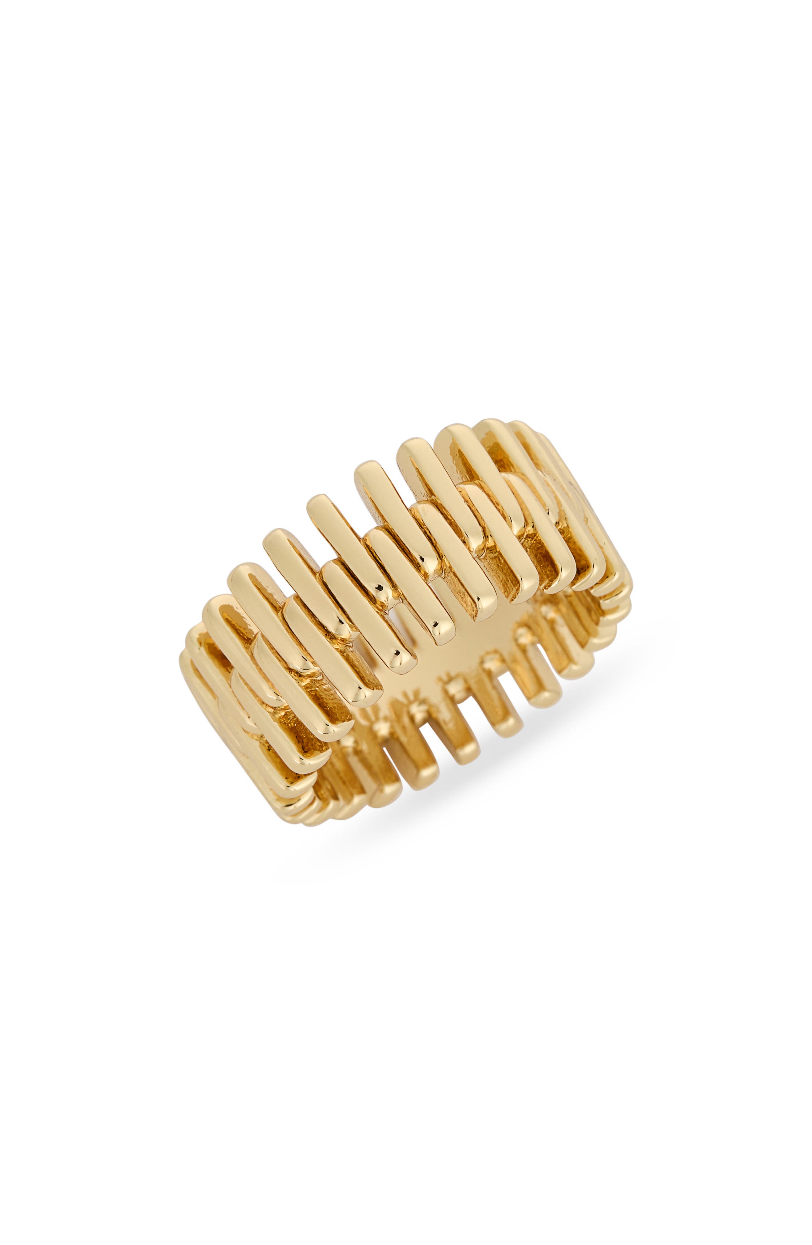 Signature Zipper Band Ring