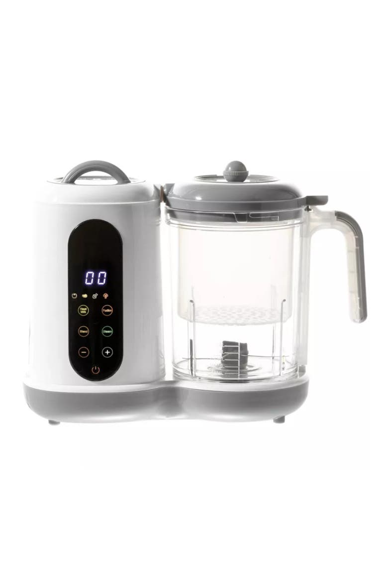 Compact Baby Food Steamer and Blender, Main, color, White