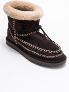 Forever & Always Shoes Jorel Leather Fur Lined Ankle Boot