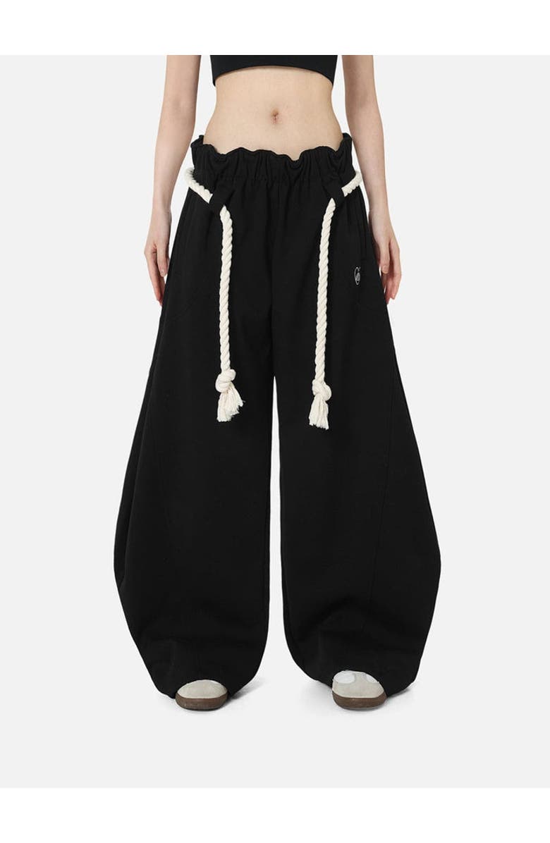 AELFRIC EDEN Stripe Super Baggy Barrel Sweatpants, Alternate, color, Black