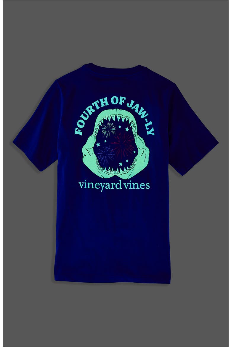 Kids' Fourth of Jaw-ly Pocket Graphic T-Shirt, Alternate, color, MOONSHINE