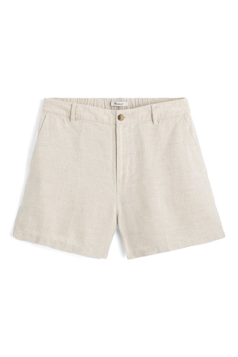 Zoe Linen Shorts, Alternate, color, OAT