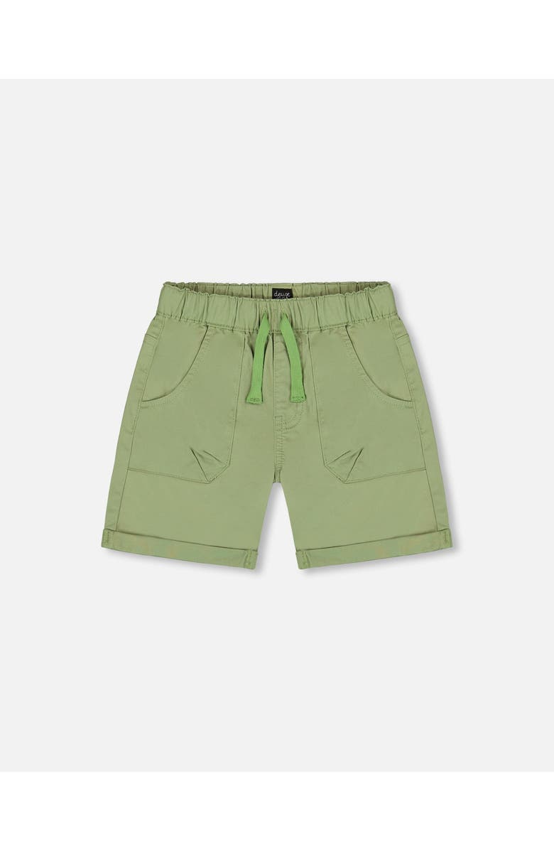 Deux par Deux Little Boy's Stretch Twill Short Green, Main, color, Green