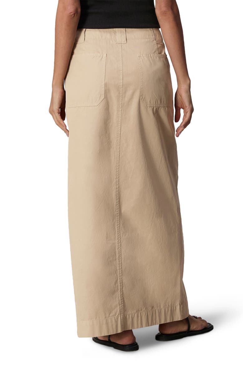 rag & bone Leyton Cotton Maxi Skirt, Alternate, color, Khaki