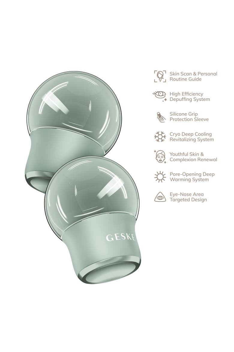 SmartAppGuided Cool & Warm Face & Body Massager | 7 in 1, Alternate, color, Green