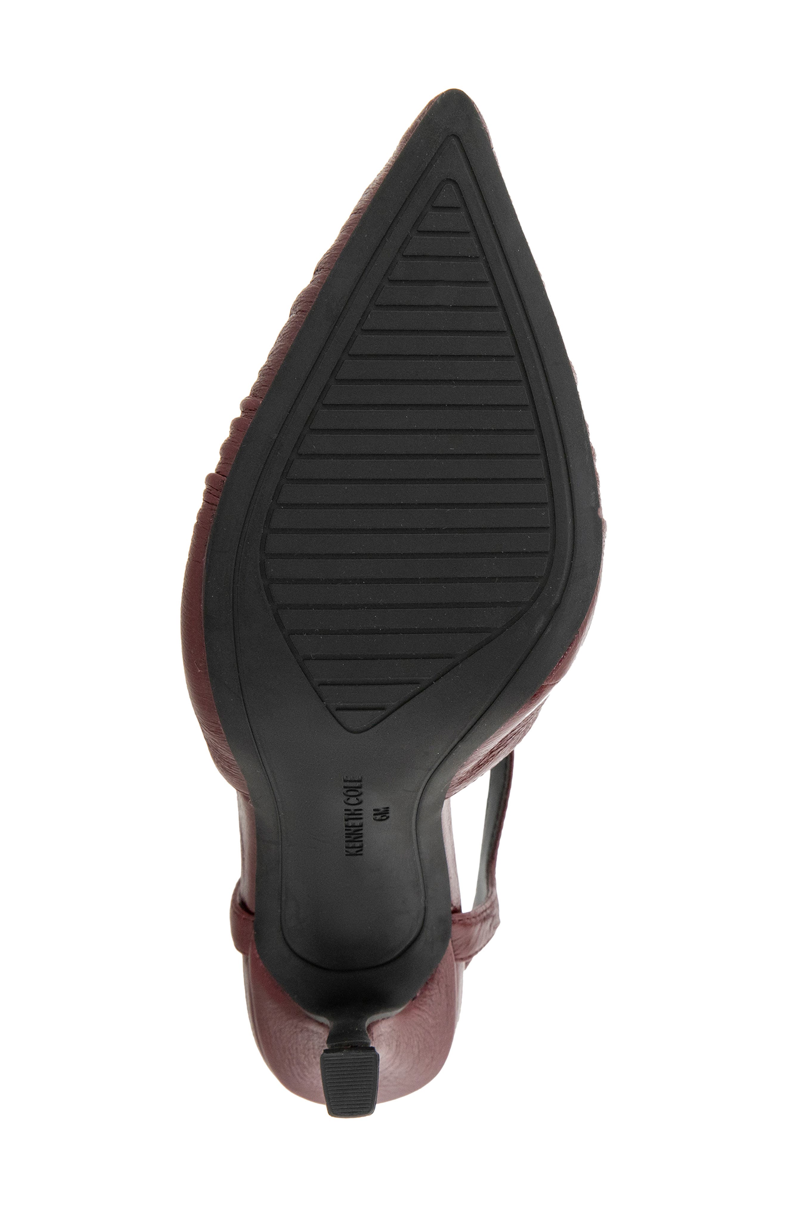 Romi Ruched Pointed Toe Pump, Alternate, color, WINE LEATHER