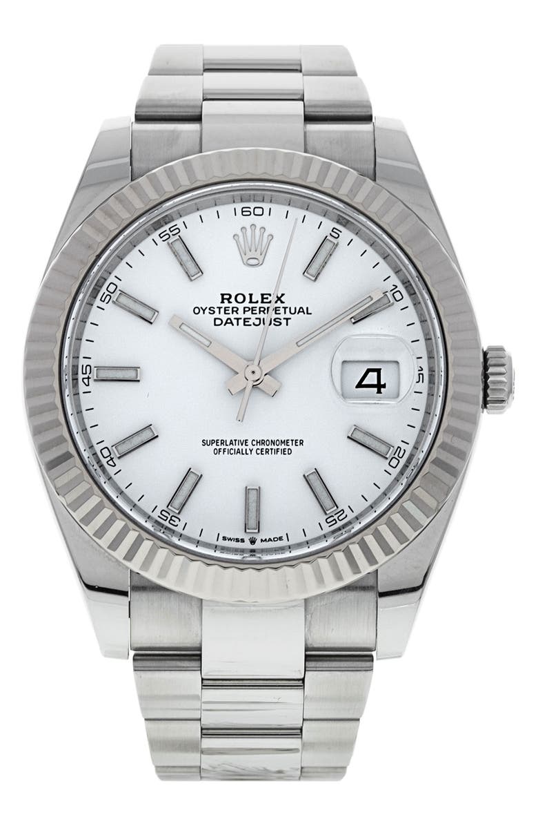 Watchfinder & Co. Rolex Preowned Datejust Automatic Bracelet Watch, 41mm, Main, color,