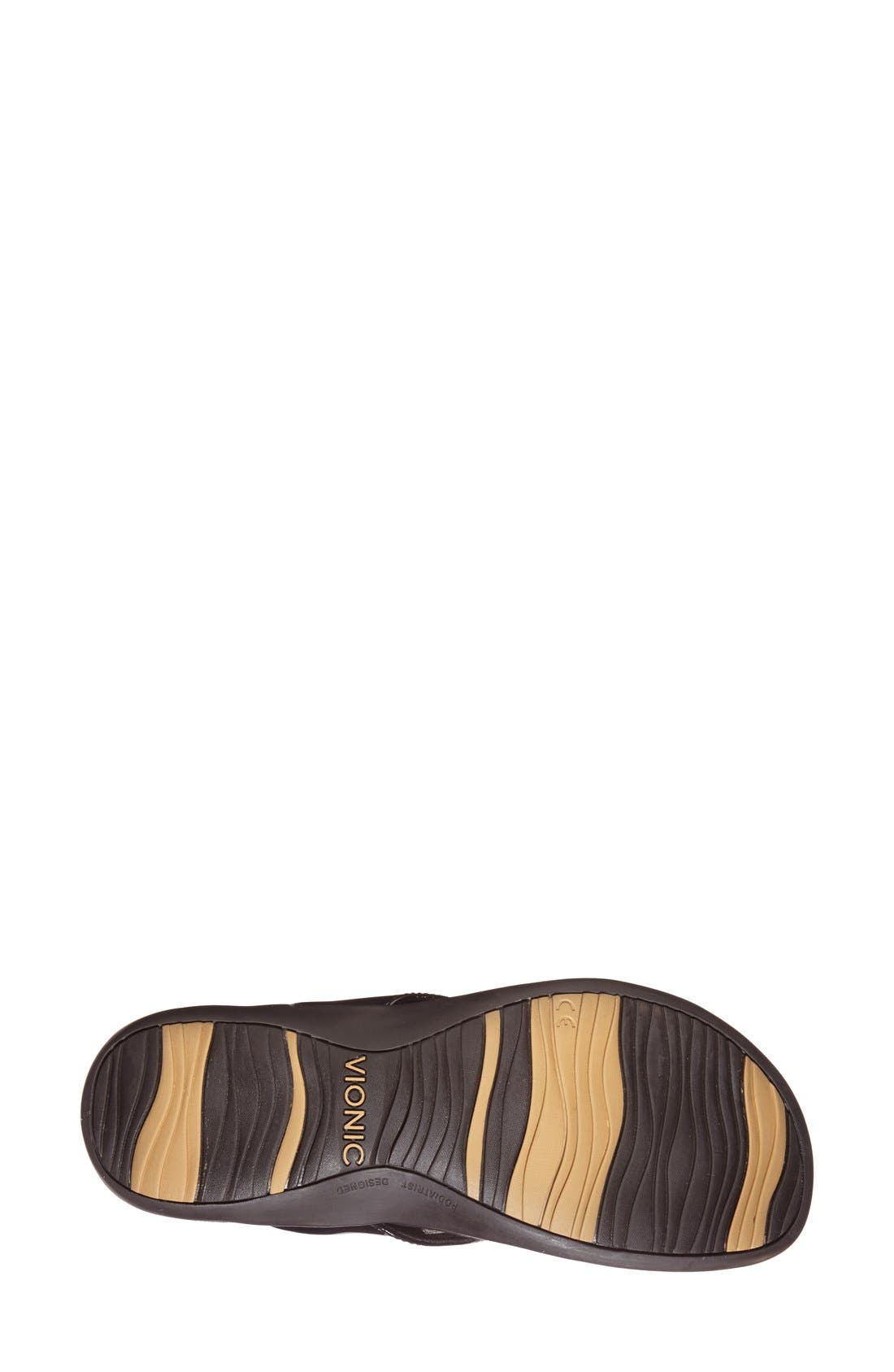 Bella II Flip Flop, Alternate, color, BLACK PATENT