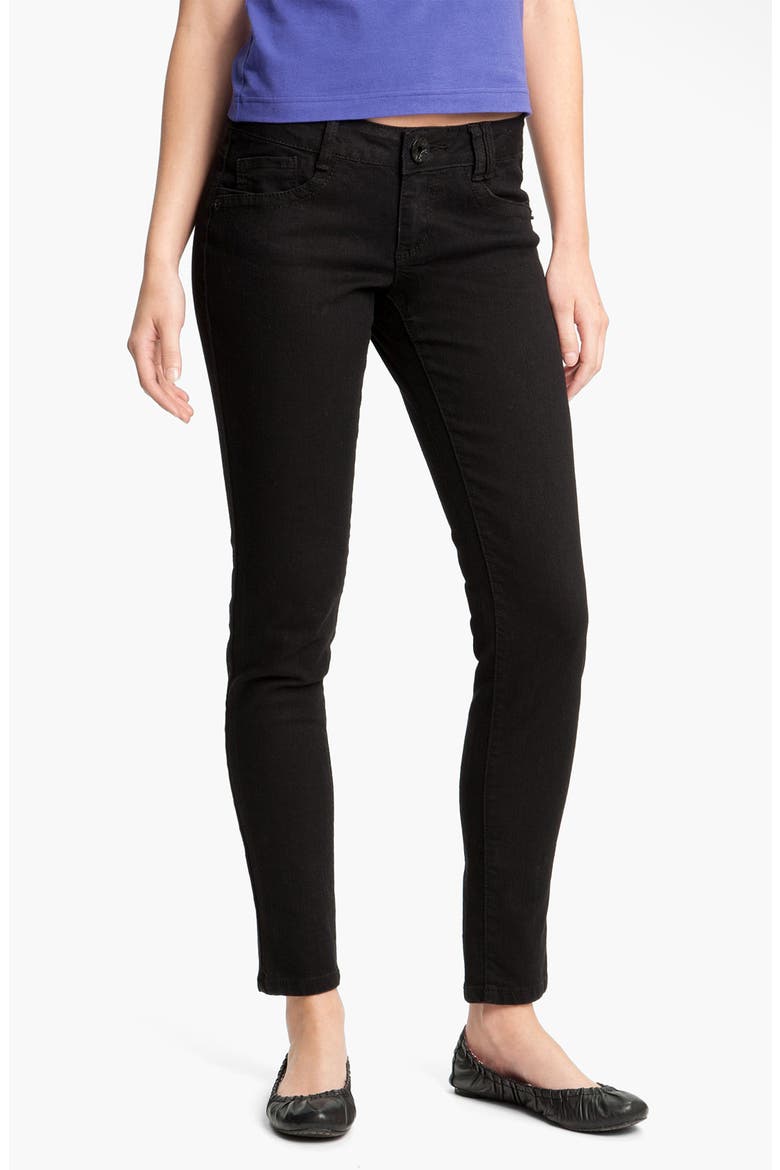 Stretch Skinny Jeans, Alternate, color, BLACK