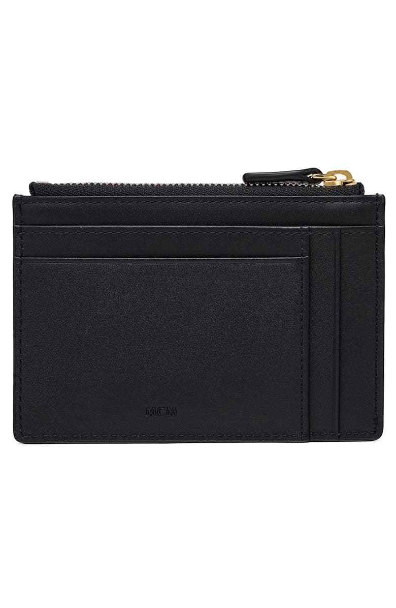 MCM Mode Travia Leather Card Case, Alternate, color, 