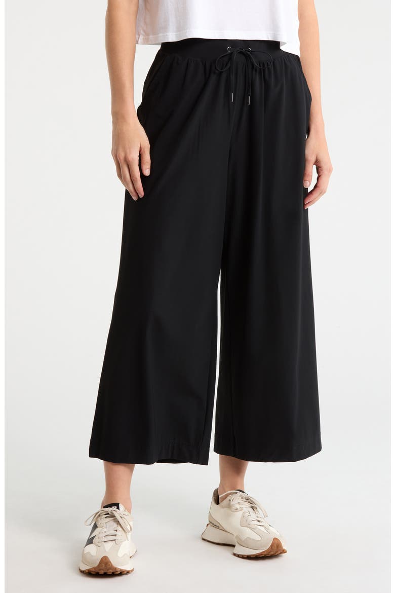 Warp Avenue Gaucho Pants, Main, color, BLACK