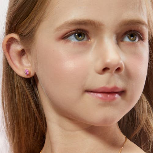 Anna Zuckerman Petit Daisy Earrings In Purple