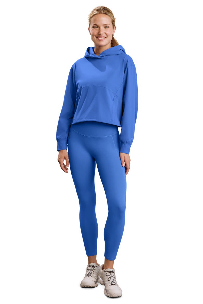Pacer Performance Hoodie, Alternate, color, MINERAL BLUE