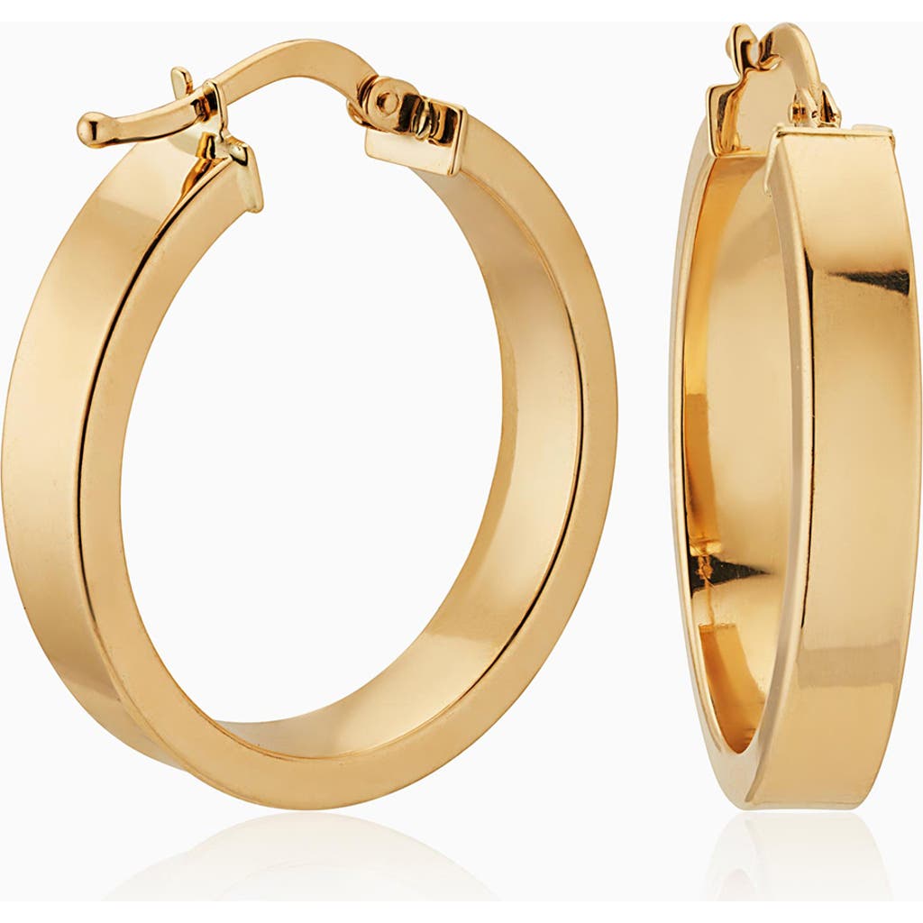 Oradina 14k Gold Forever Hoops In Yellow Gold