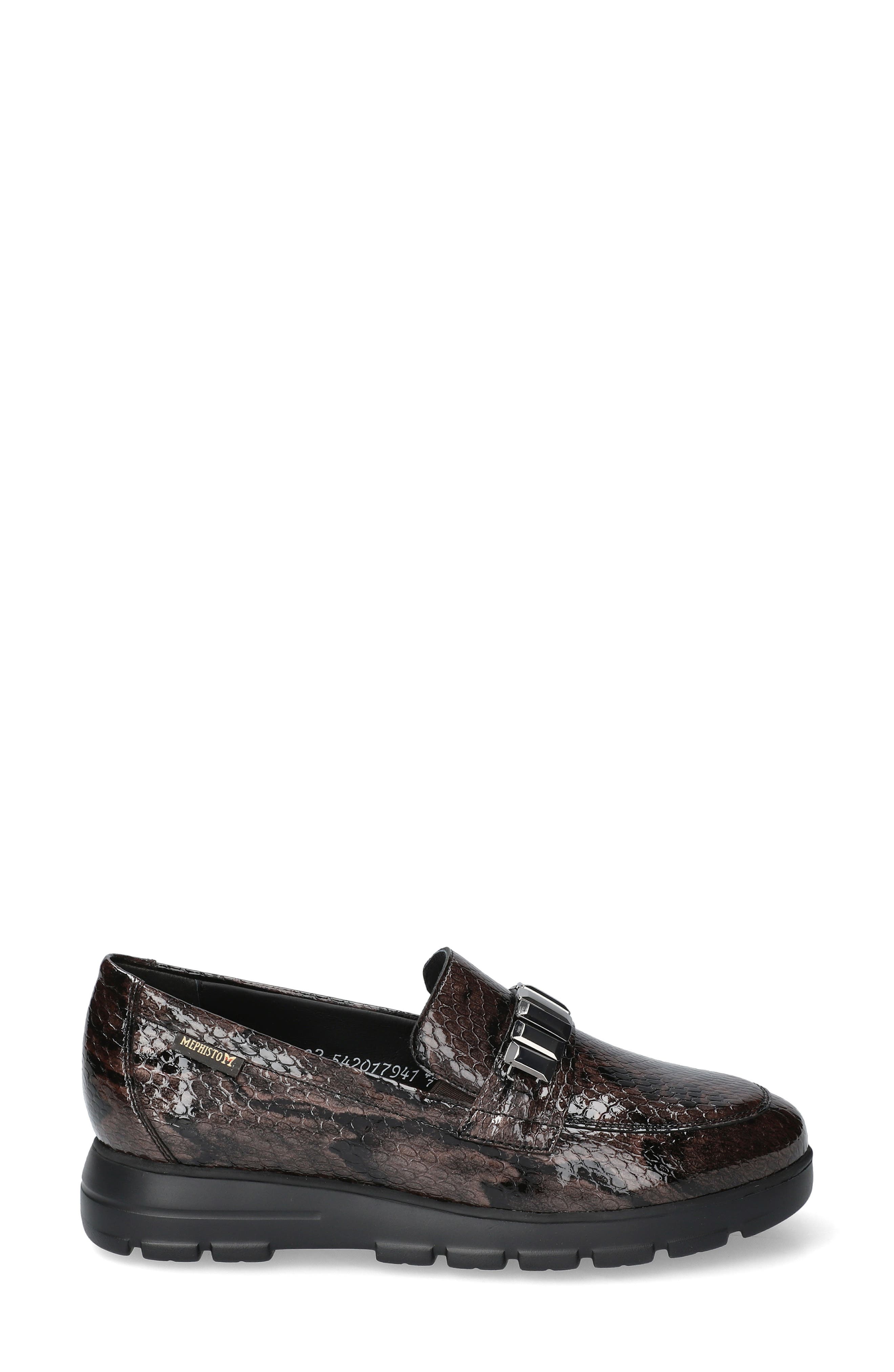 Carlyne Leather Loafer, Alternate, color, BRONZE B3317