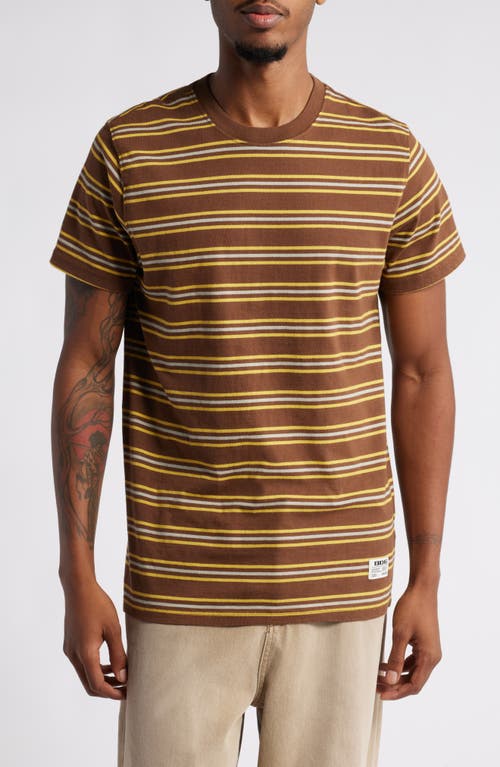 BDG Urban Outfitters Multi Stripe T-Shirt in Brown 