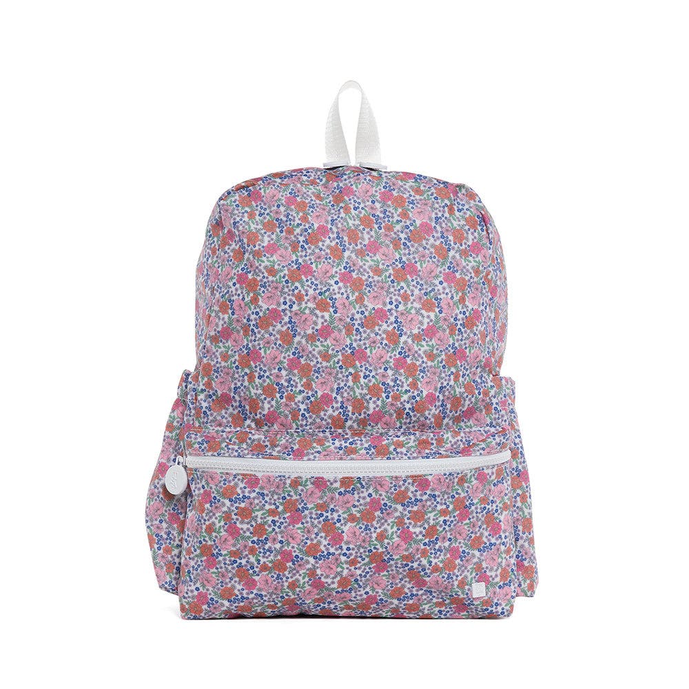 TRVL Design Garden Floral Backpack, Main, color, Pink