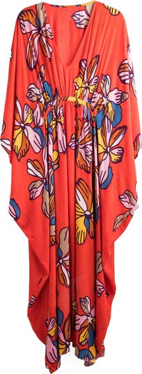 Floral Cover-Up Kaftan
