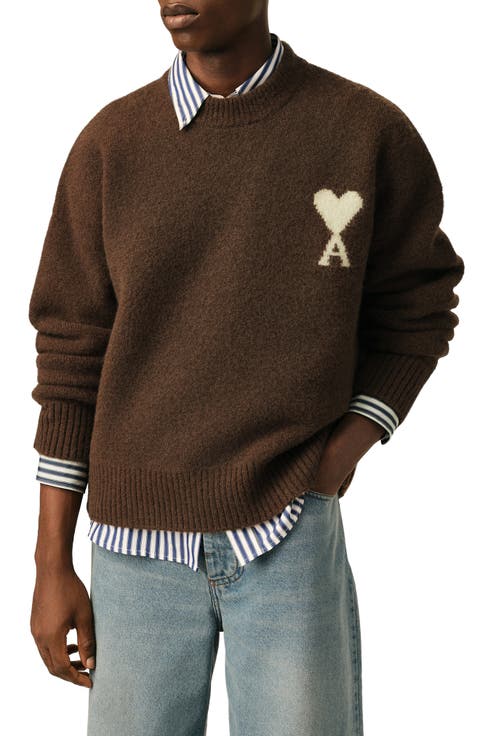 Gender Inclusive Ami de Coeur Alpaca Blend Crewneck Sweater