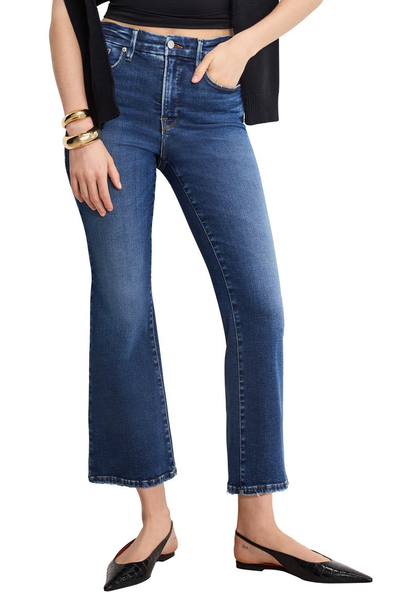 Soft-Tech Good Crop Mini Bootcut Jeans, Main, color, INDIGO1074