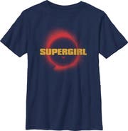 Supergirl Boy's Supergirl Official Sun Logo Graphic T-Shirt