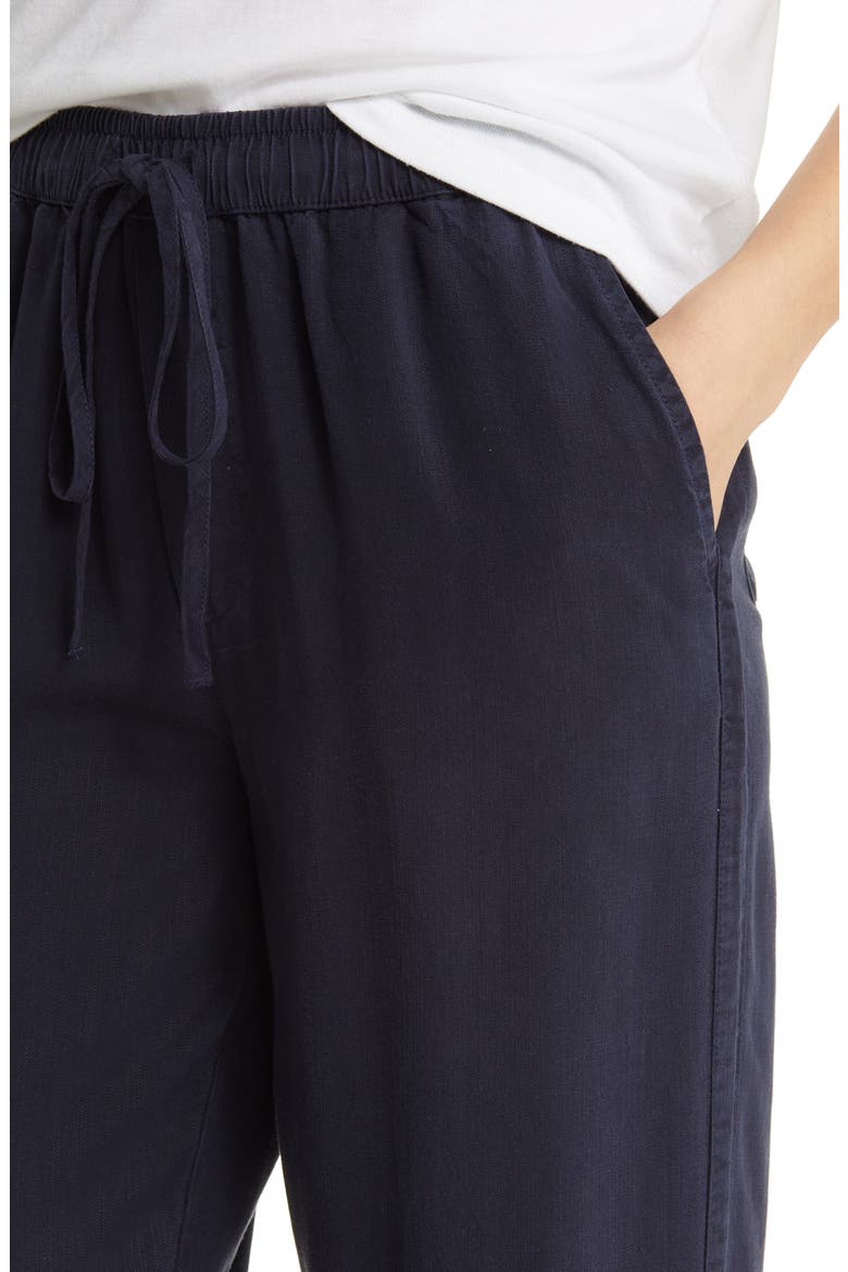 Straight Leg Drawstring Pants, Alternate, color, NAVY NIGHT