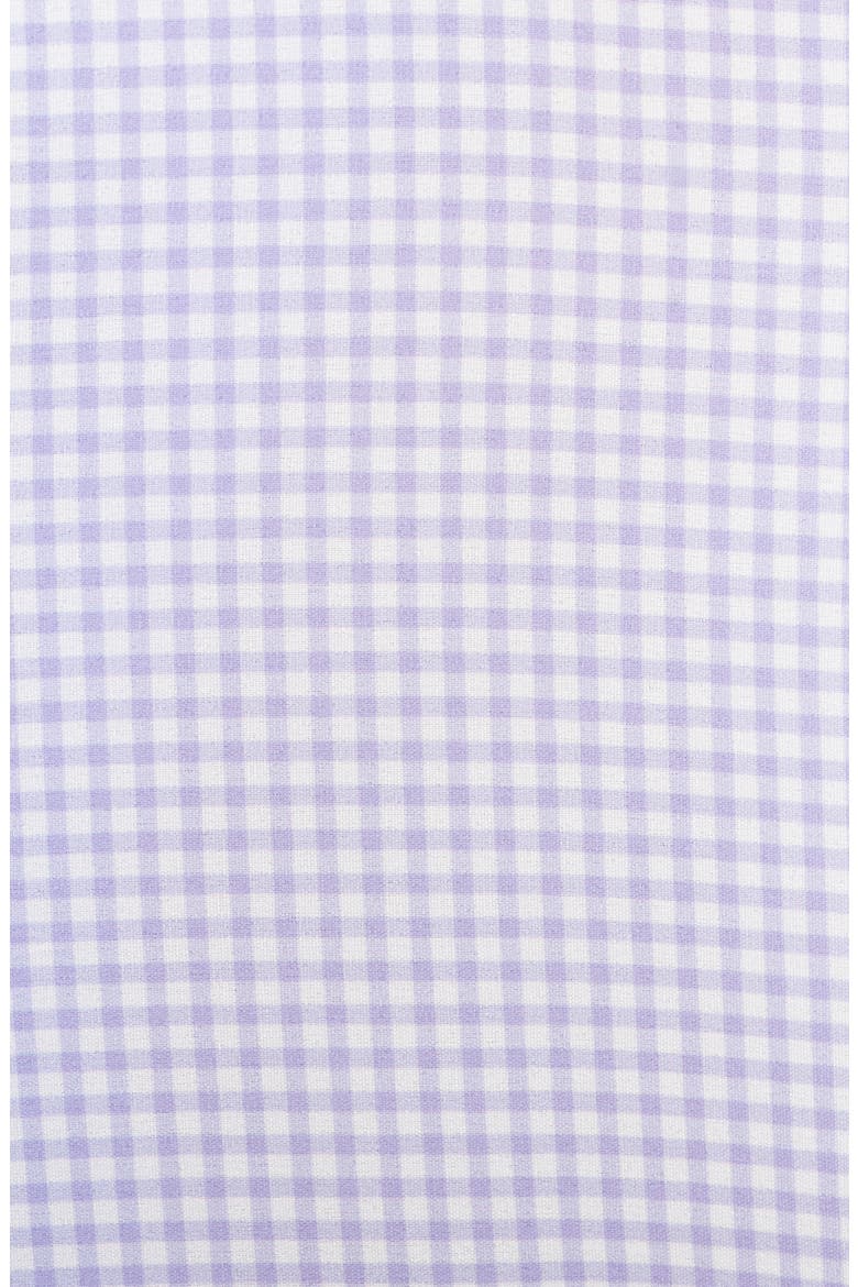 Gingham Trim Fit Stretch Dress Shirt, Alternate, color, WHT/ PINK