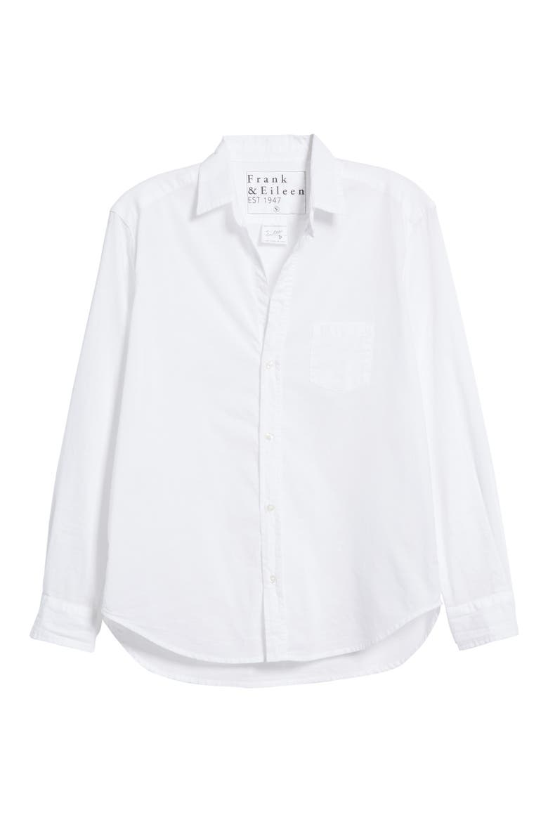 Eileen Relaxed Button-Up Shirt, Alternate, color, WHITE