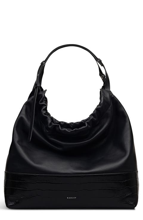 Large The Portobello Ruched Shoulder Bag