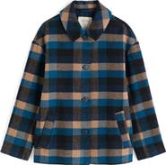 Seasalt Cornwall Beamwind Check Cocoon Coat