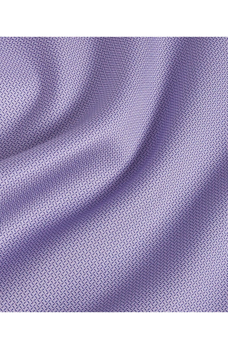 David Donahue Regular Fit Microprint Dress Shirt, Alternate, color, Lilac