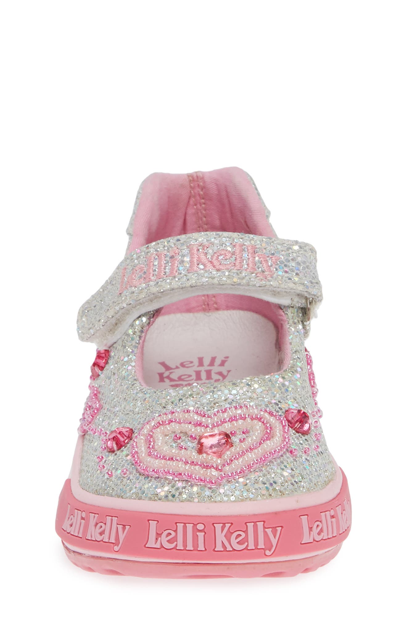 Lelli Kelly Beaded Glitter Mary Jane Sneaker, Alternate, color, 